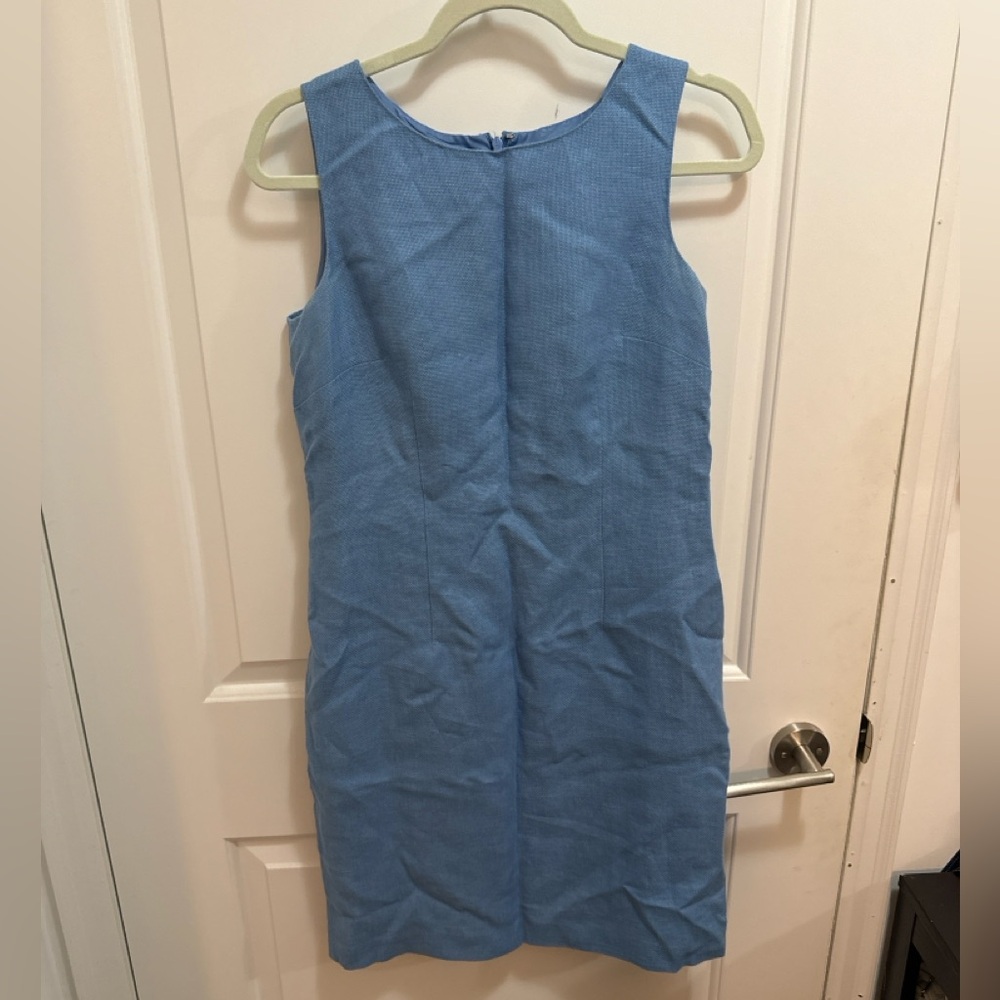 Talbots Light Blue Linen Dress